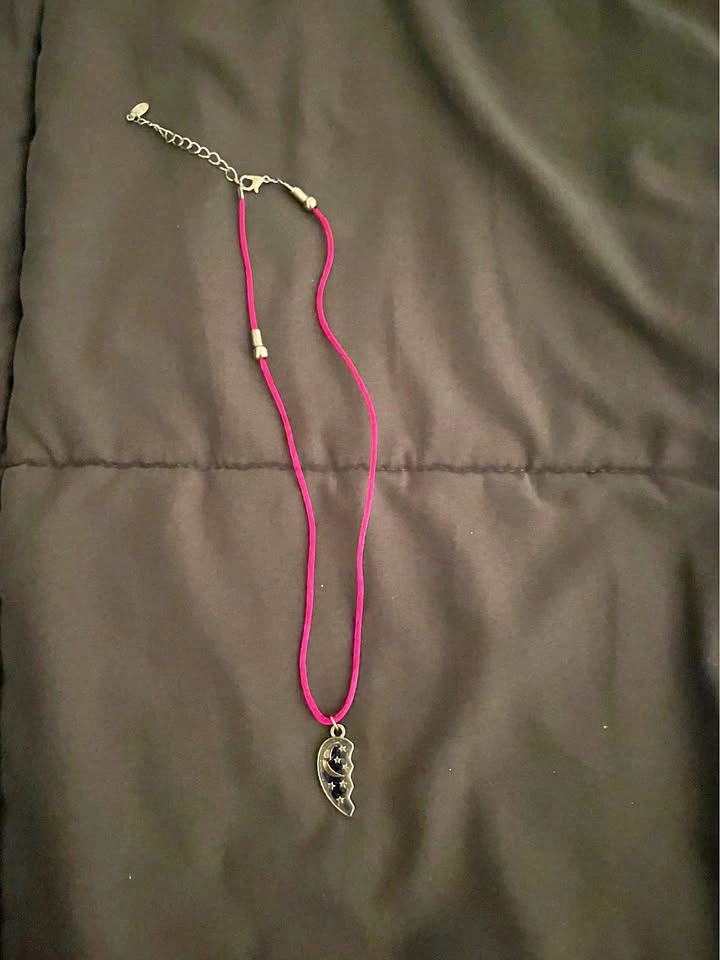 Half Heart Moon Necklace
