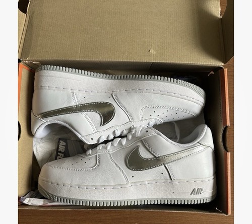 Size 7 - Nike Air Force 1 Low Color of the Month - White Silver