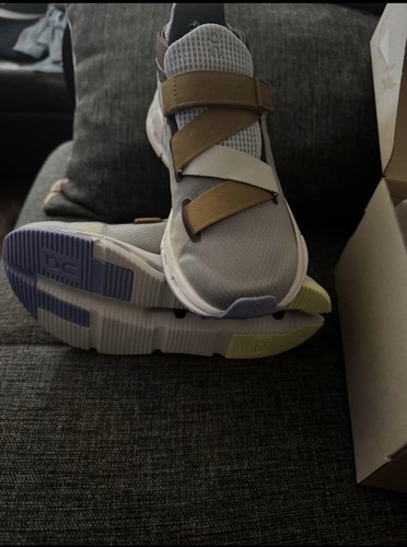 On Cloudnova Wrap Men’s Gray/White/Tan/Purple Sneakers - photo 4