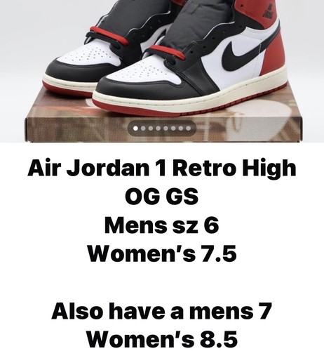 Jordan Air Jordan 1 Retro High OG Black/White/Red Sneakers