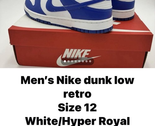 Nike Dunk Low Retro Men’s White/Blue Colorblock Sneakers