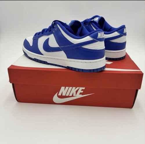 Nike Dunk Low Retro Men’s White/Blue Colorblock Sneakers - photo 2