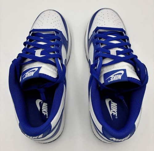Nike Dunk Low Retro Men’s White/Blue Colorblock Sneakers - photo 3