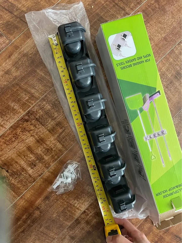 Wall Mount Storage Broom, Mop Holder or Tool Organizer image indicator(4)