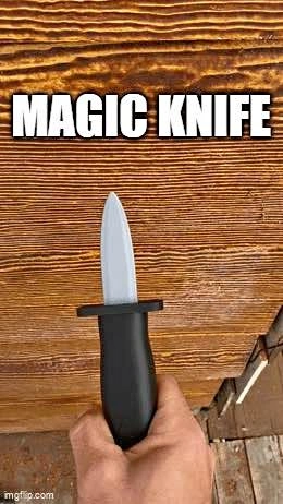 Magic prop knife