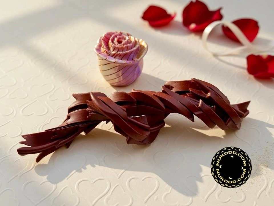 Twisty Fidget Rose 3D Printed - photo 3