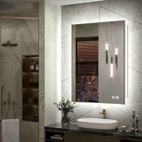 KeonJinn 24x36 Inch Backlit 3 Colour LED Light Mirror BRAND NEW - photo 2