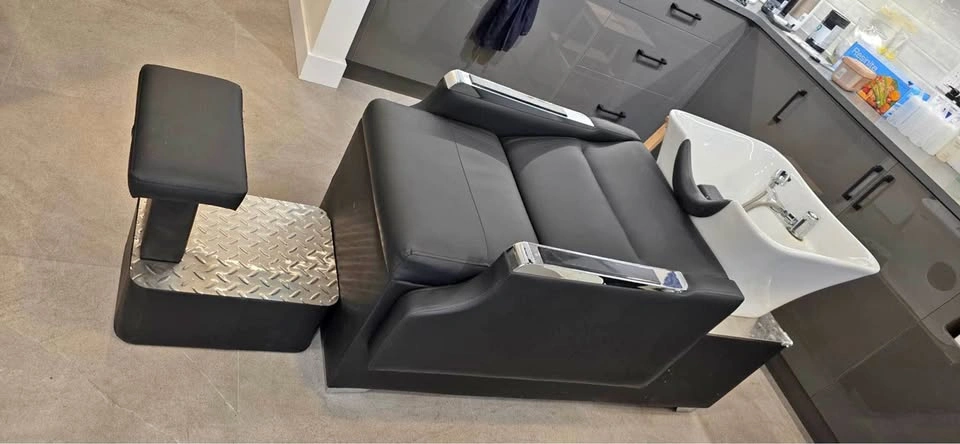 Professional Salon Shampoo Backwash Unit with Stool