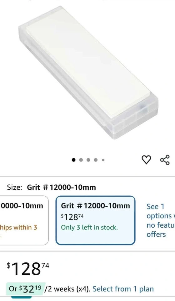 FOR SALE Naniwa 12k Grit Japanese Whetstone - photo 3