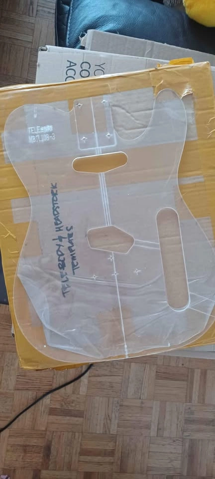 Telecaster Body/Headstock and Bass Pickup Routing Templates