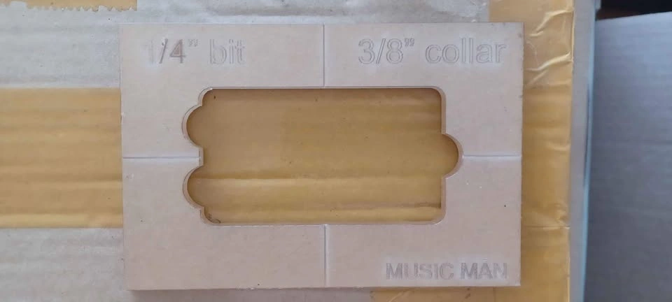 Telecaster Body/Headstock and Bass Pickup Routing Templates - photo 2