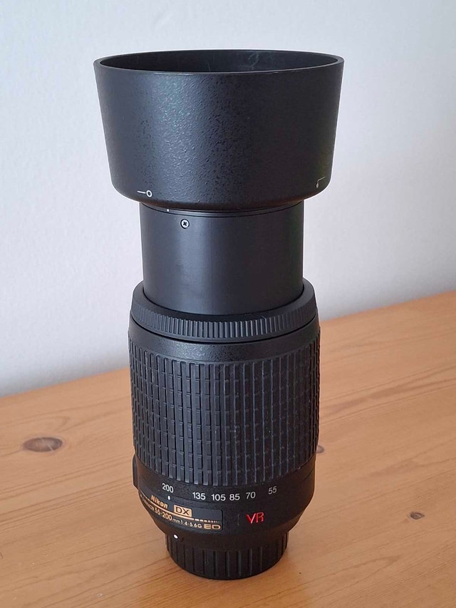 Nikkor DX AF-S 55-200mm G ED VR telephoto zoom lens - photo 4