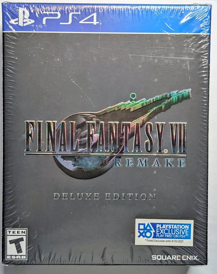 Final Fantasy VII Remake Deluxe Edition - FACTORY SEALED - NEW