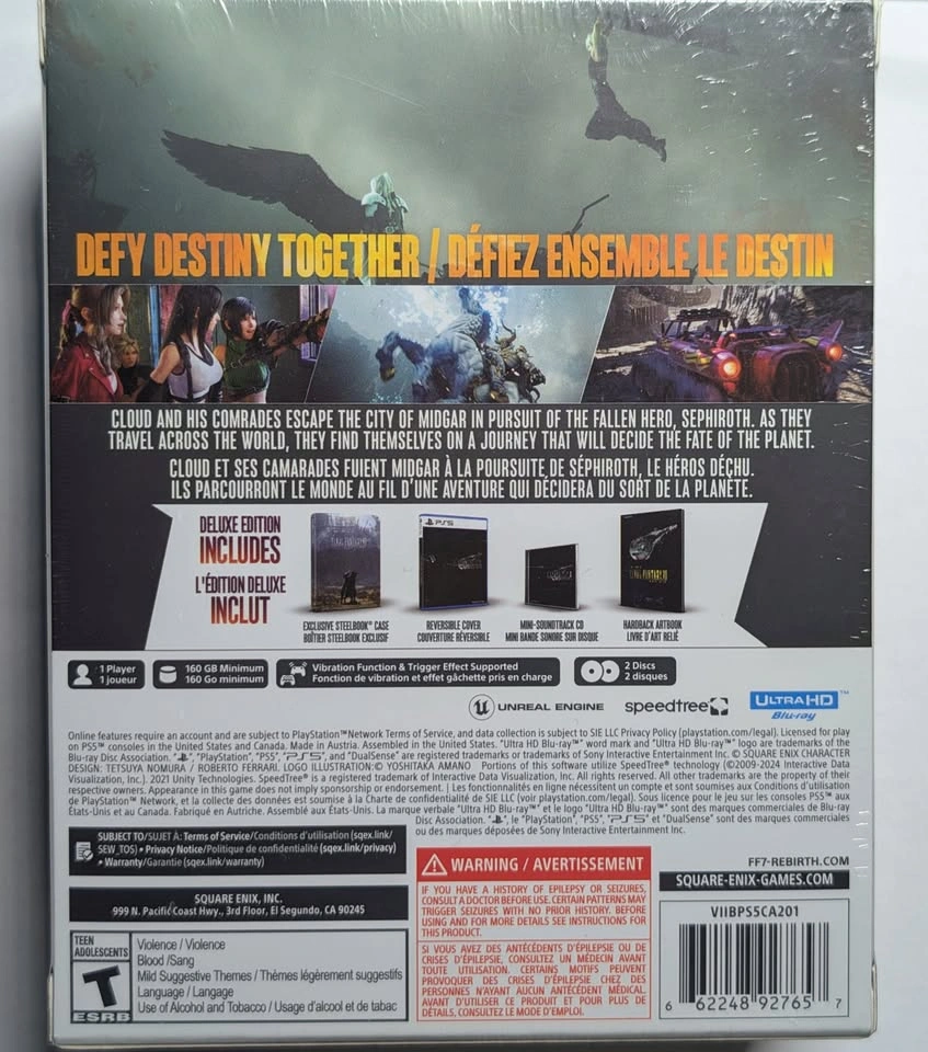 Final Fantasy VII Rebirth – Deluxe Edition PS5 - Factory SEALED - photo 3