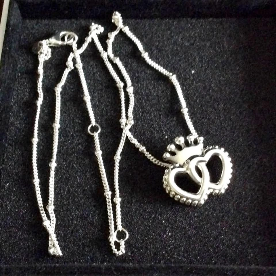 Retired Pandora 925 Crown & Interwined 2 hearts trade