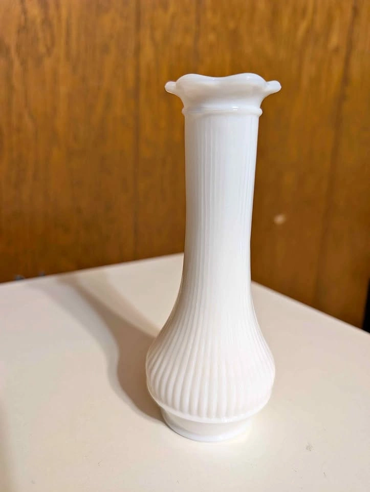 Vintage Milk Glass Bud Vase