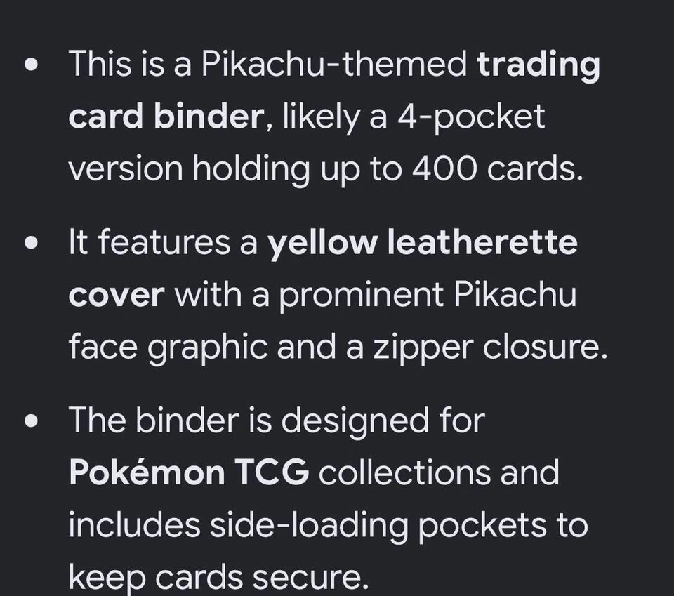 Pikachu card binder - photo 3