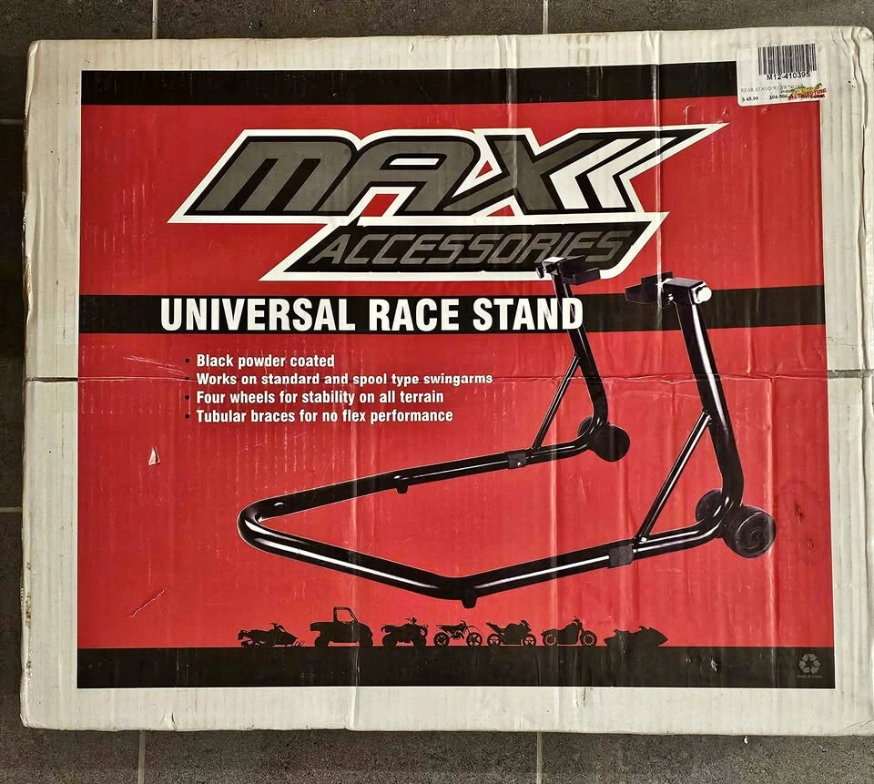 MAX Accessories Universal Motorcycle Rear Race Stand