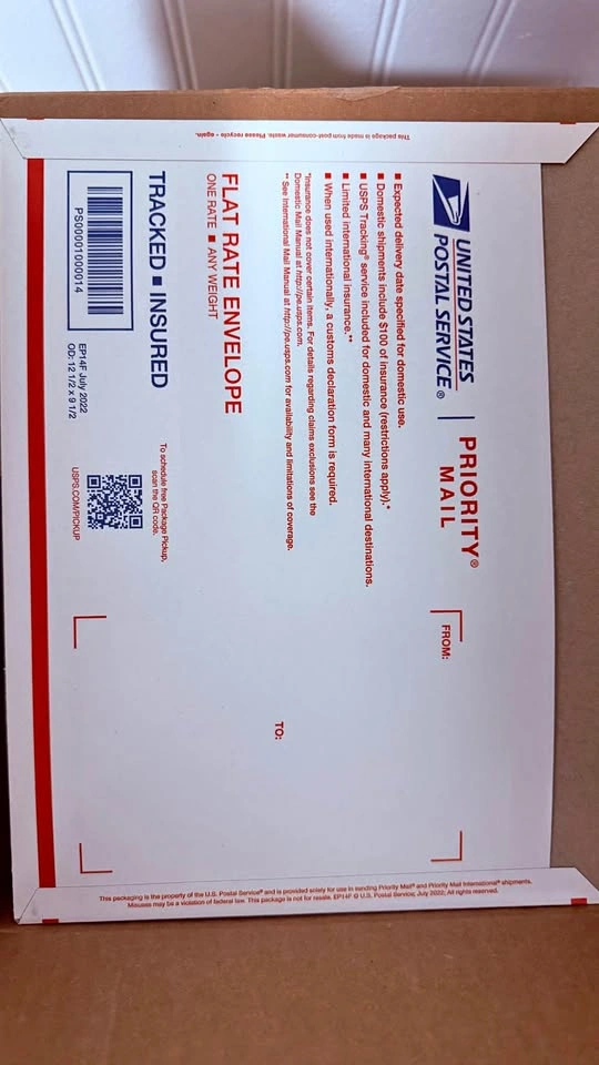 USPS Priority Mail Envelope And Boxes