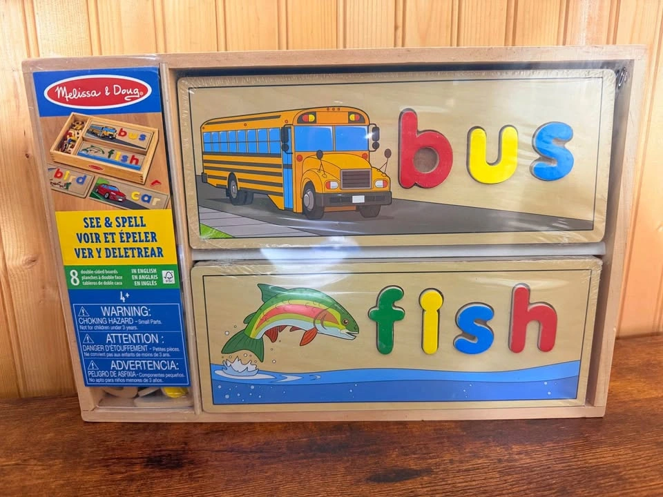 Melissa & Doug See & Spell Wooden Educational Toy