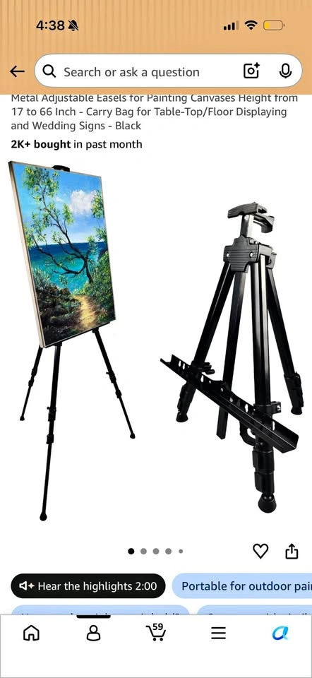 Ns Jymb Metal Adjustable Easel