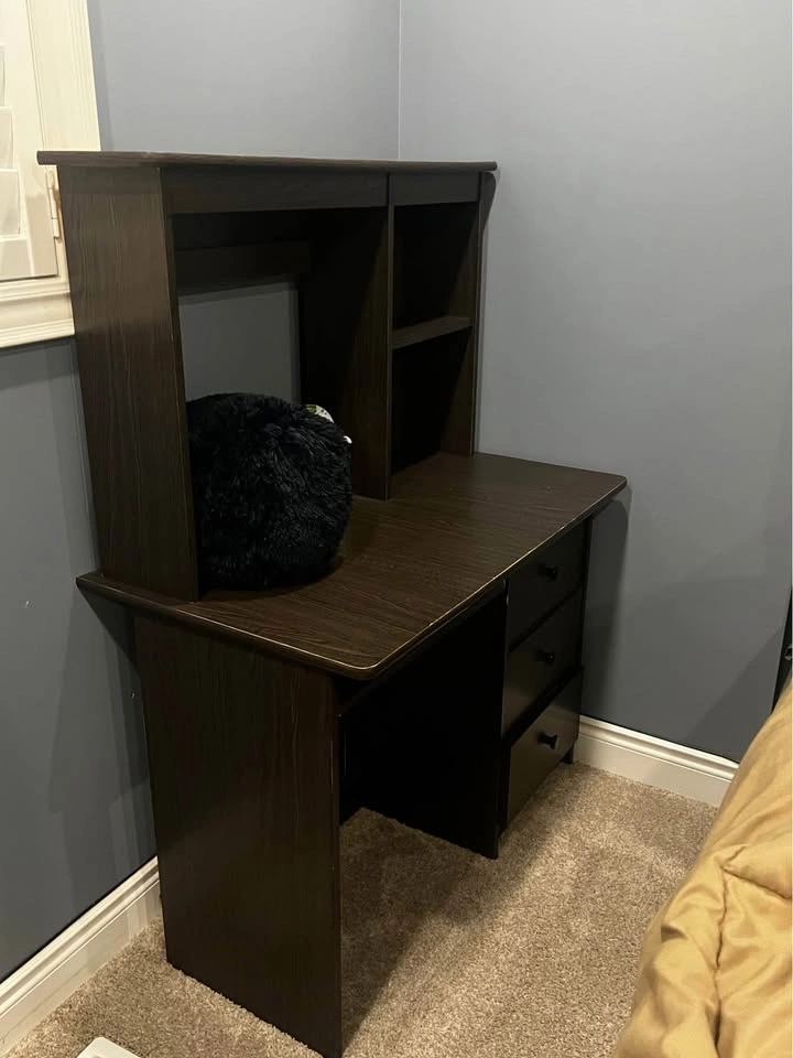 Brown Wood Desk - Great Condition!
