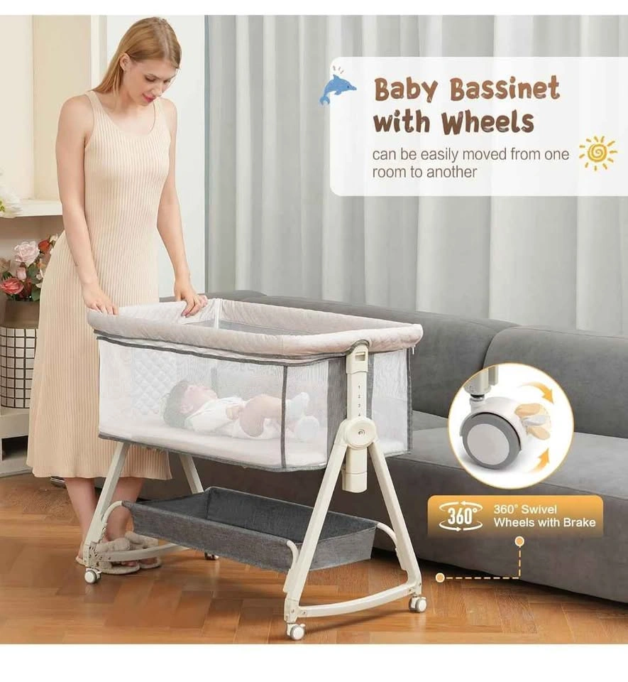 3-in-1 Convertible Baby Bassinet and Bedside Sleeper - photo 4