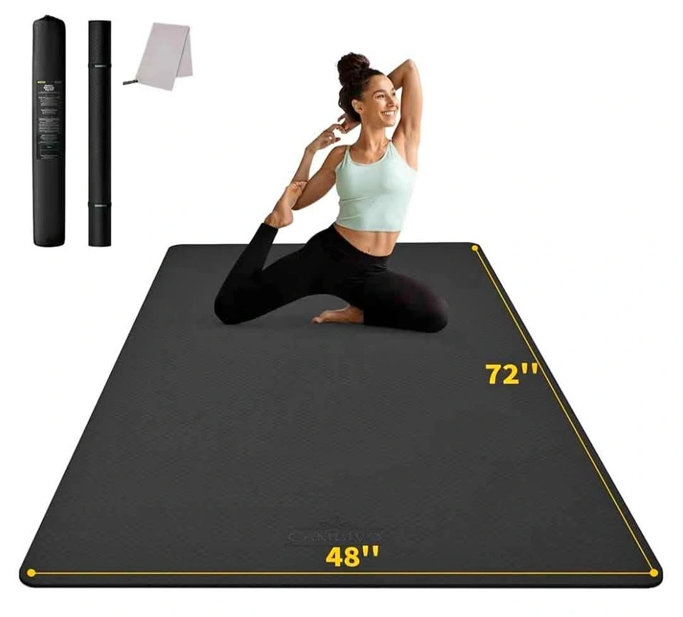 Cambivo Extra Wide Yoga Mat 72" x 48"
