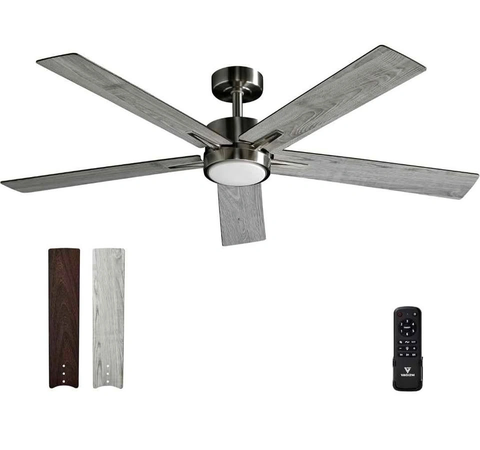 Vagizm 52-Inch Ceiling Fan with LED Light and Remote (New)
