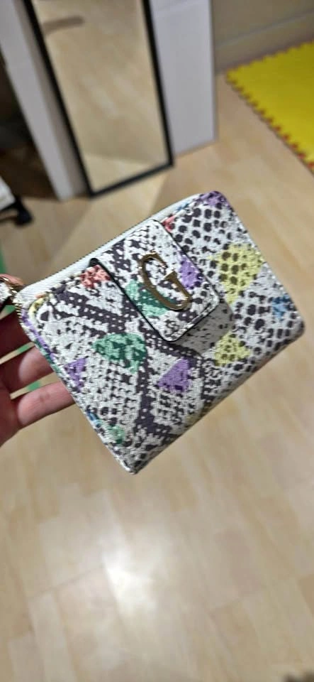 Guess Snakeskin Print Wallet