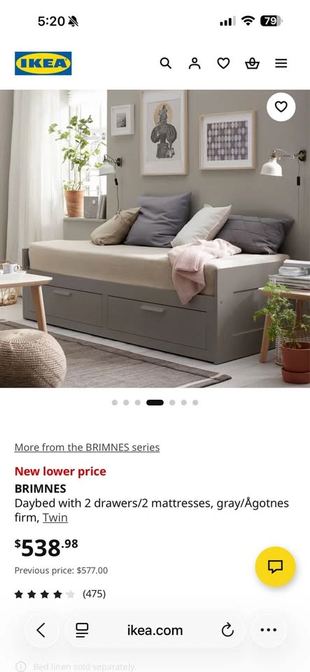IKEA BRIMNES Daybed with 2 Drawers - photo 4