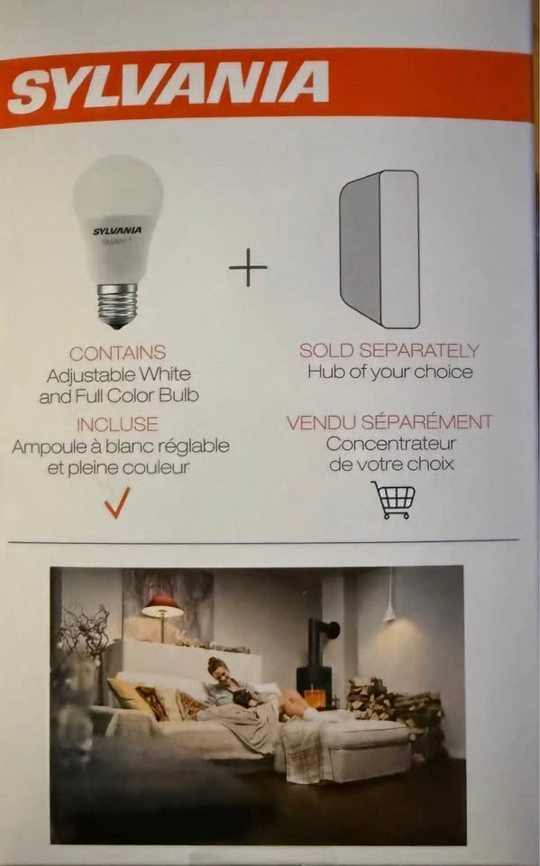 4 Brand New Sealed Sylvania Smart+ A19 Color Bulbs - photo 2