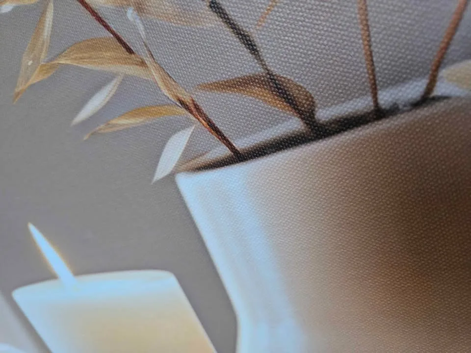 Wall art Candles wrapped canvas picture. image indicator(4)