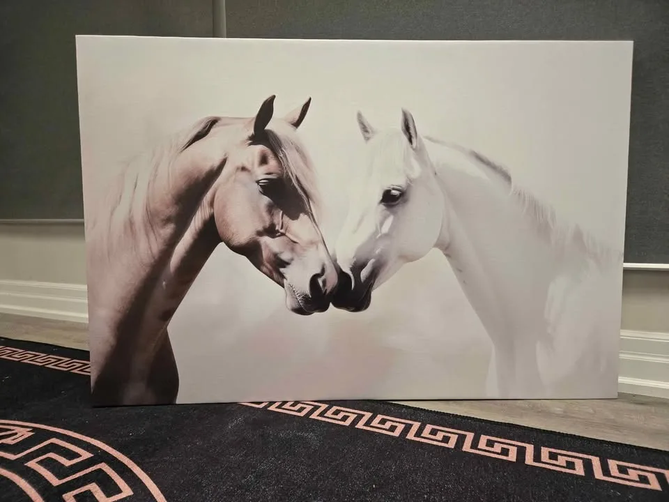 Wall art horses wrapped canvas picture. It's available if image indicator(3)
