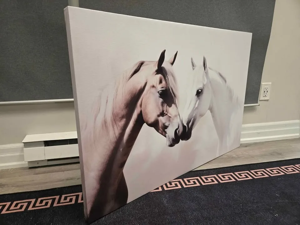 Wall art horses wrapped canvas picture. It's available if image indicator(4)