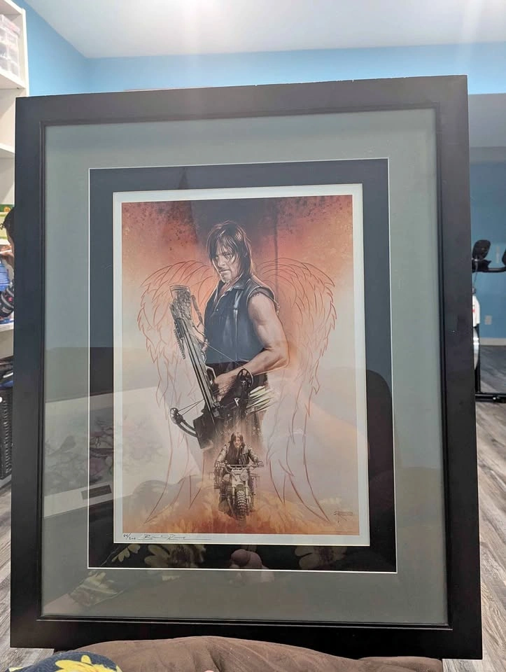 The Walking Dead Daryl Dixon Framed Art Print 27x33