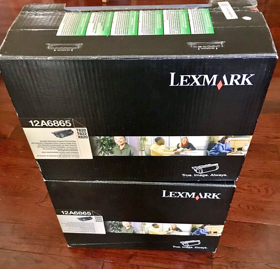 2 Lexmark T620, T622 High Yield Print Cartridges