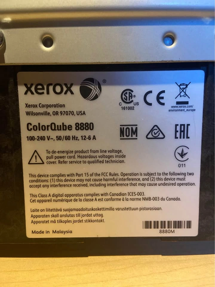 Xerox Colorqube 8880 printer - photo 4