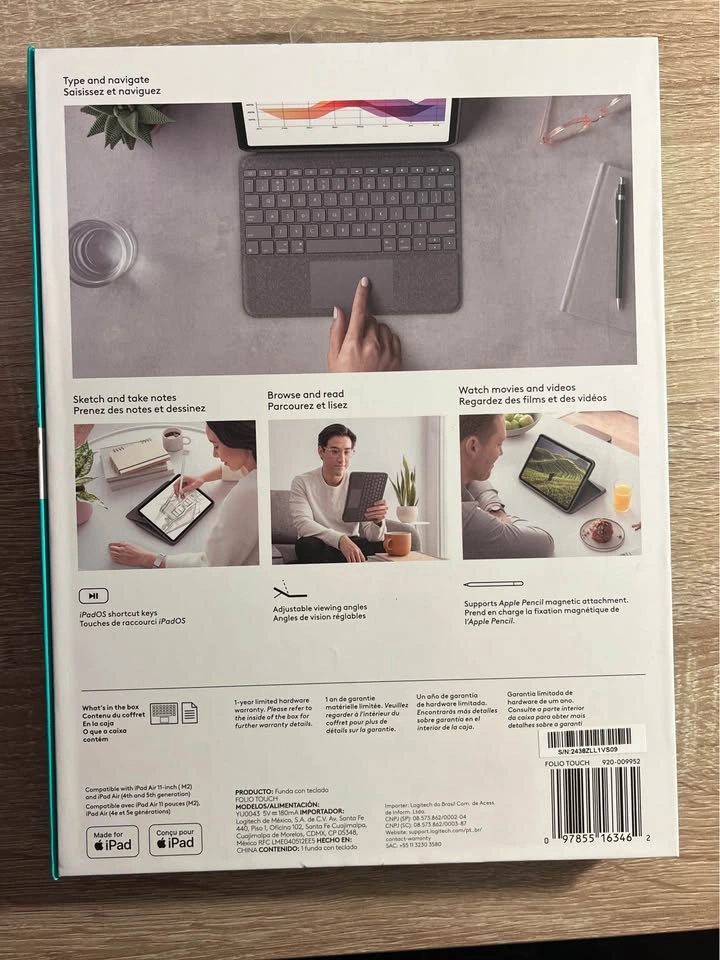 Logitech iPad Air 11-inch Keyboard Folio Touch Case - photo 2