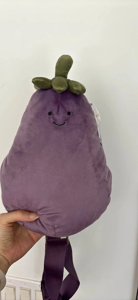 BNWT Jellycat Amuseables Aubergine Crossbody Bag