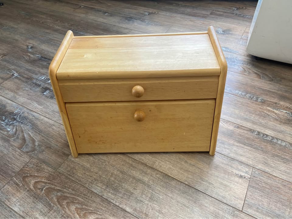 Wooden Storage Box with Drawer & Lid - photo 4