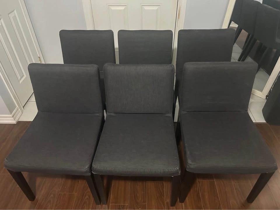 Set of 6 IKEA NILS Chairs – Removable & Washable Covers - photo 2