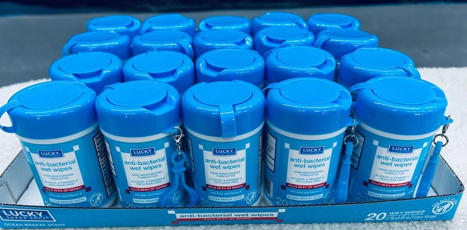 Mini Anti-Bacterial Travel Wet Wipes with Keychain - 400 Total - photo 3