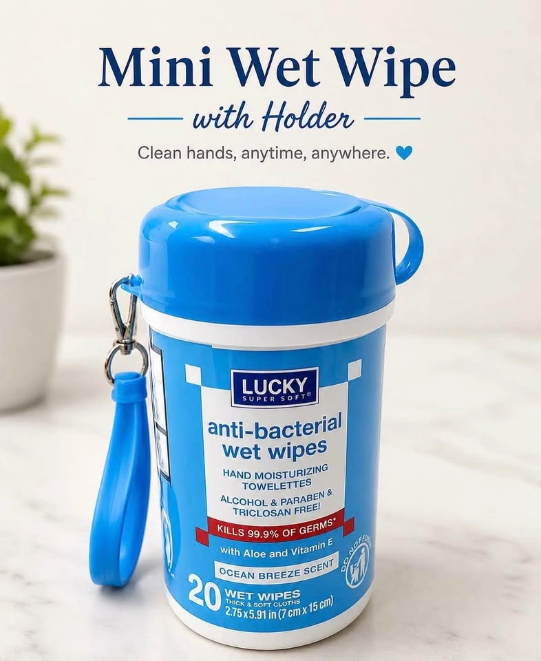 Mini Anti-Bacterial Travel Wet Wipes with Keychain - 400 Total - photo 5