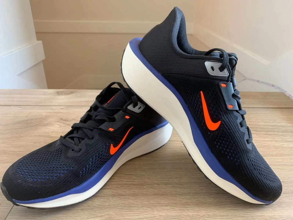 Brand New Nike Mens Quest 6 Black/Hyper Crimson Running Shoes - photo 2