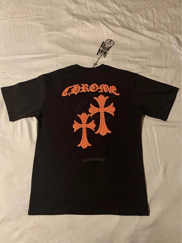 Chrome Hearts Black T-Shirt Orange Cross M New With Tags - photo 3