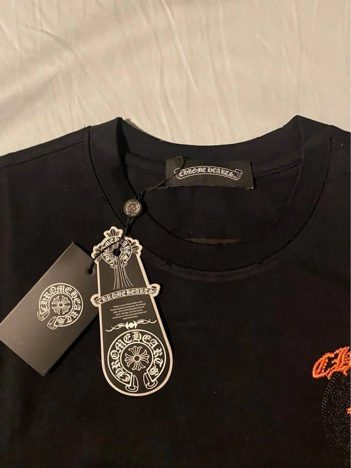 Chrome Hearts Black T-Shirt Orange Cross M New With Tags - photo 5