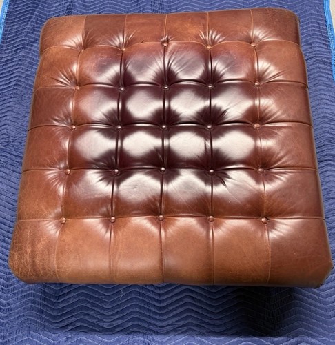 Mitchell Gold + Bob Williams Leather Ottoman
