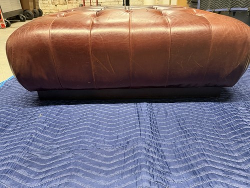 Mitchell Gold + Bob Williams Leather Ottoman - photo 3
