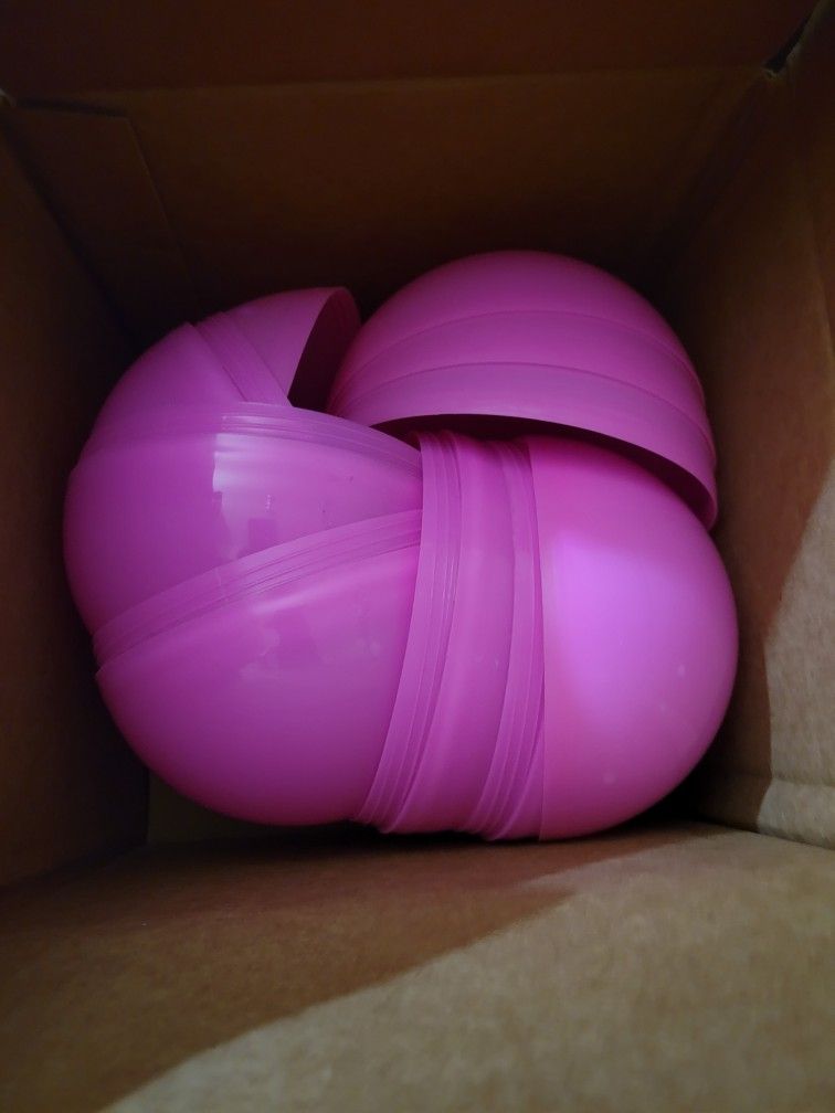 Pink Plastic Sphere Capsules 6.3 inch - photo 2